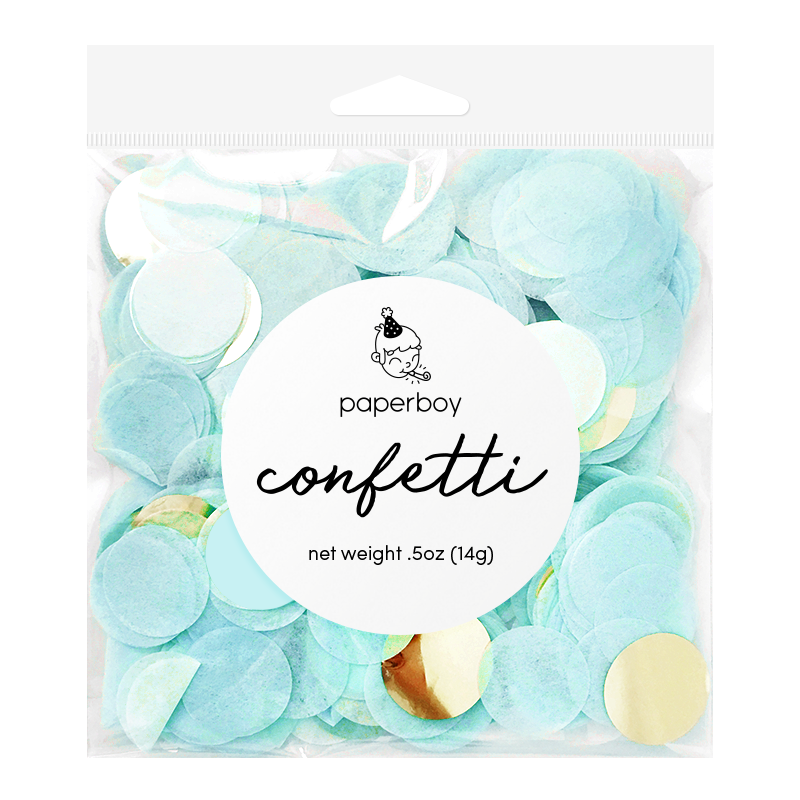 Table Confetti - Light Blue & Gold 0.5oz