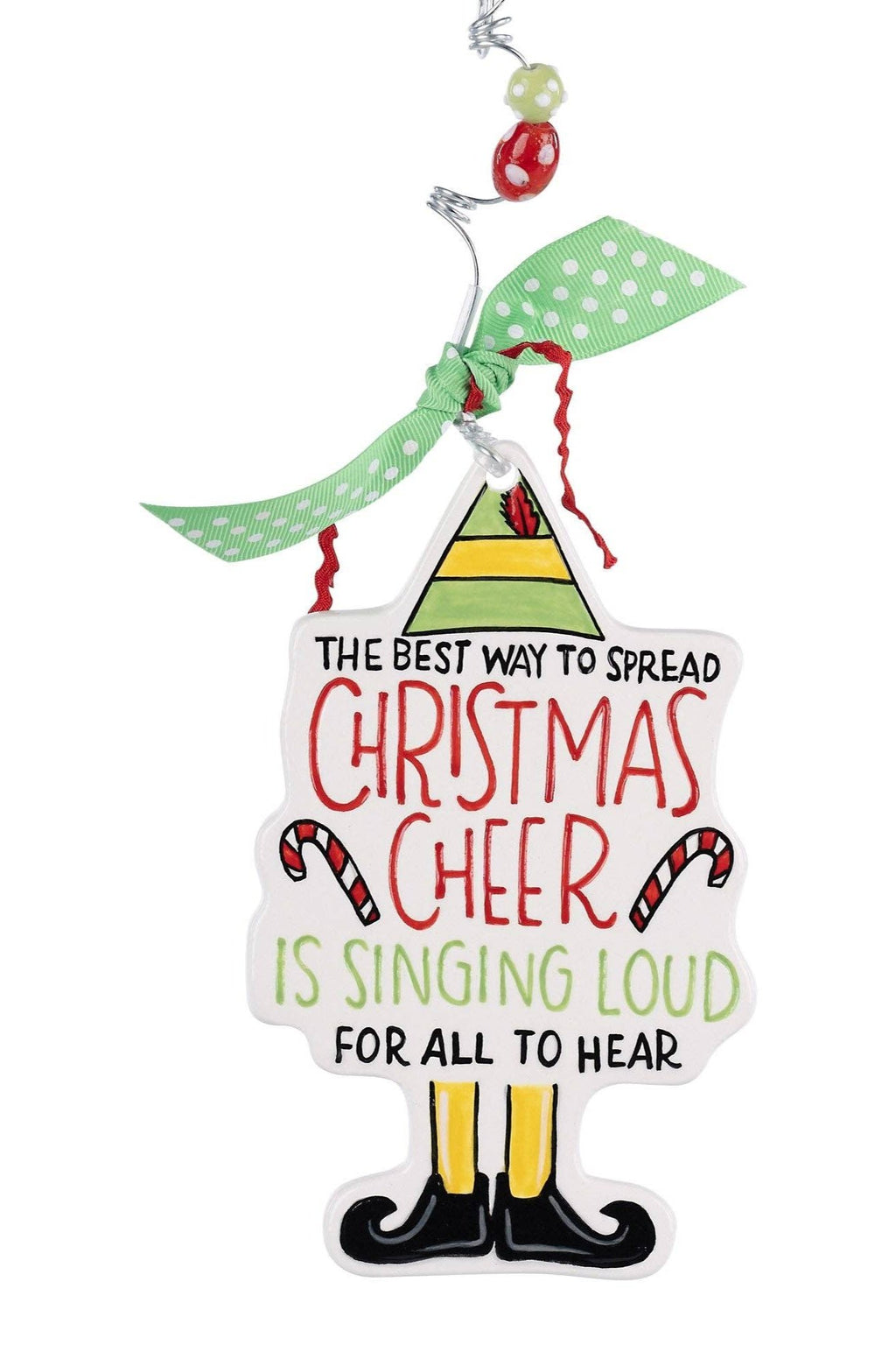 Elf Christmas Cheer Flat Ornament