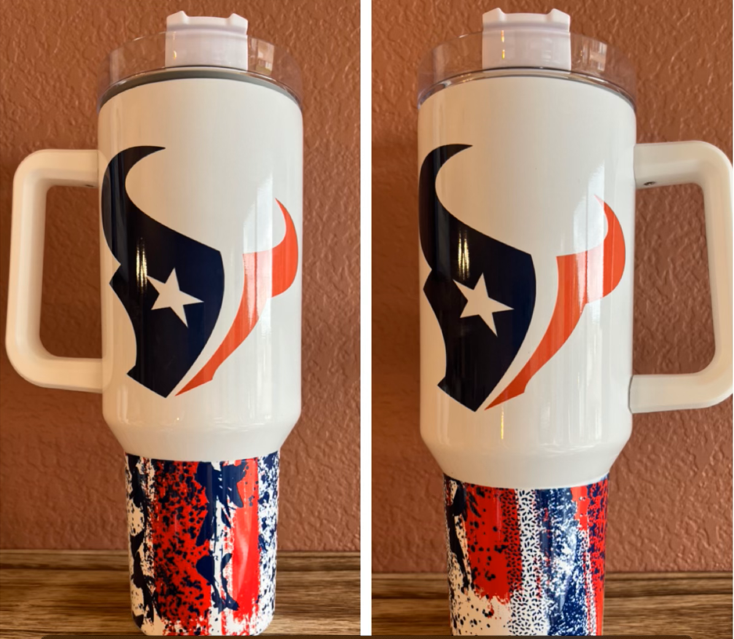 40oz Insulated Tumbler, Houston Texans Fan