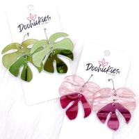 Palm Leaf Acrylics -Summer Earrings