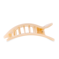Almond Beige | Large | Flat Rectangle Hair Clip
