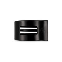 Jet Black | Small | Flat Rectangle Hair Clip