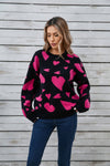 Valentine's Day Wild Hearts Jacquard Sweater