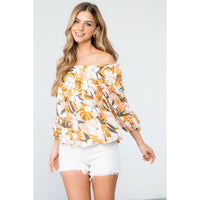 Naomi - Flower Print Multi Purpose Top