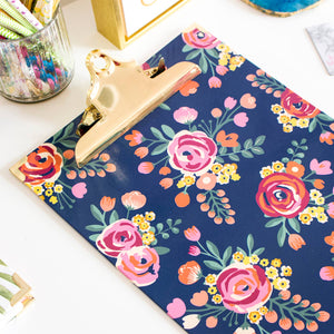 Floral Clipboard