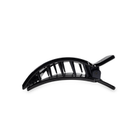 Jet Black | Small | Flat Square Hair Clip
