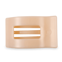 Almond Beige Large Flat Rectangle Hair Clip