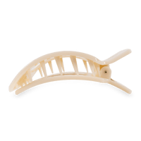 Almond Beige Large Flat Square Hair Clip