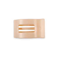 Almond Beige Small Flat Rectangle Hair Clip
