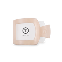 Almond Beige Small Flat Square Hair Clip