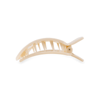 Almond Beige Small Flat Square Hair Clip