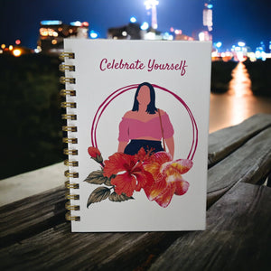 Inspiring Pink Celebrate Yourself Journal