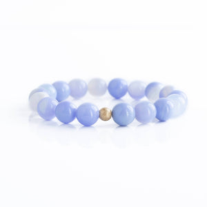 10mm Blue Agate Gemstone Bracelets