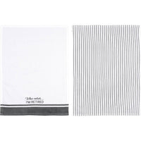 Who Cares - Tea Towel Gift Set (2 - 20" x 28")