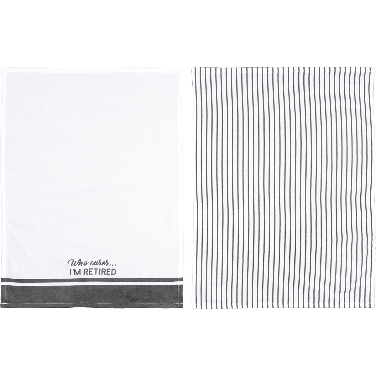 Who Cares - Tea Towel Gift Set (2 - 20" x 28")