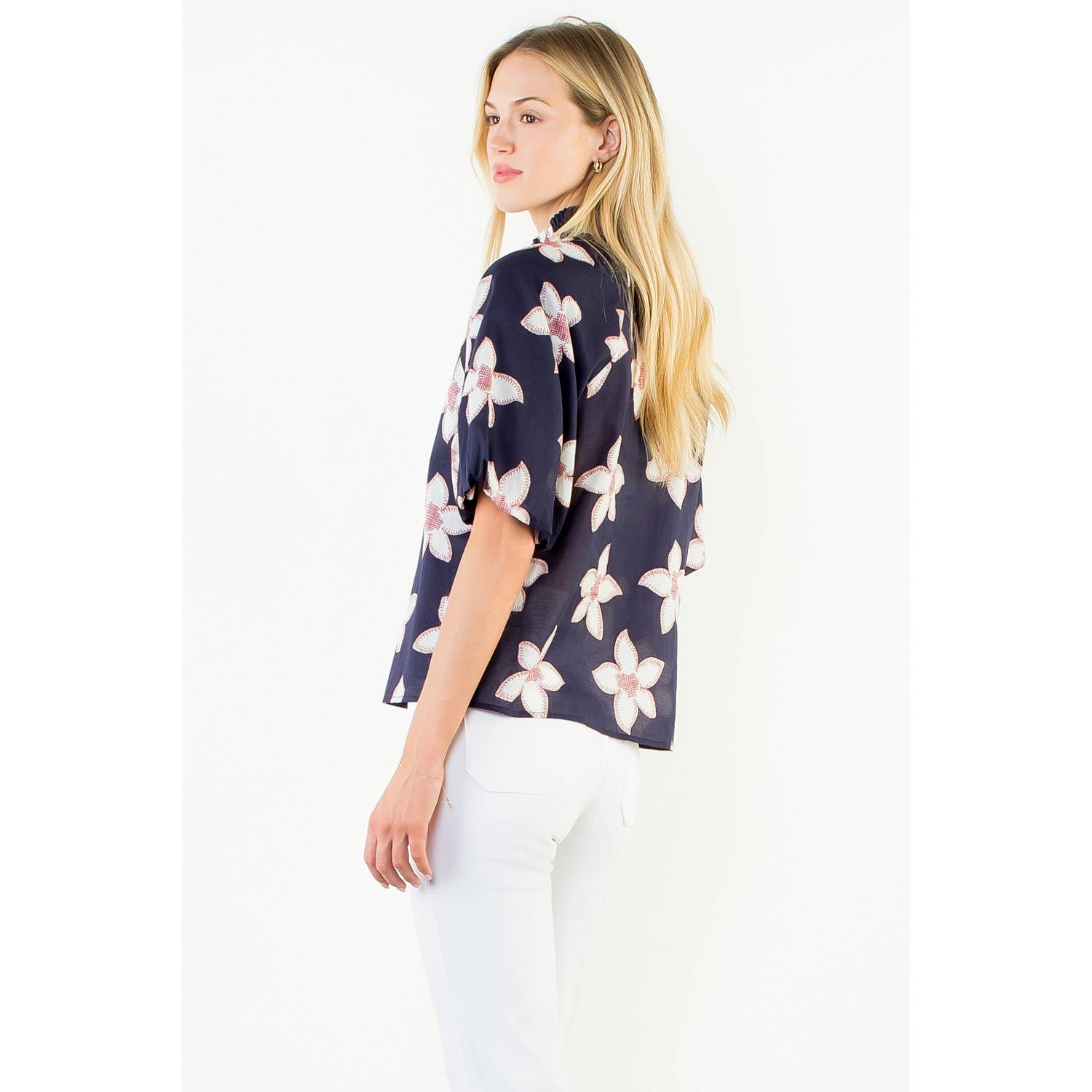 Melody - Flower Puff Sleeve Top