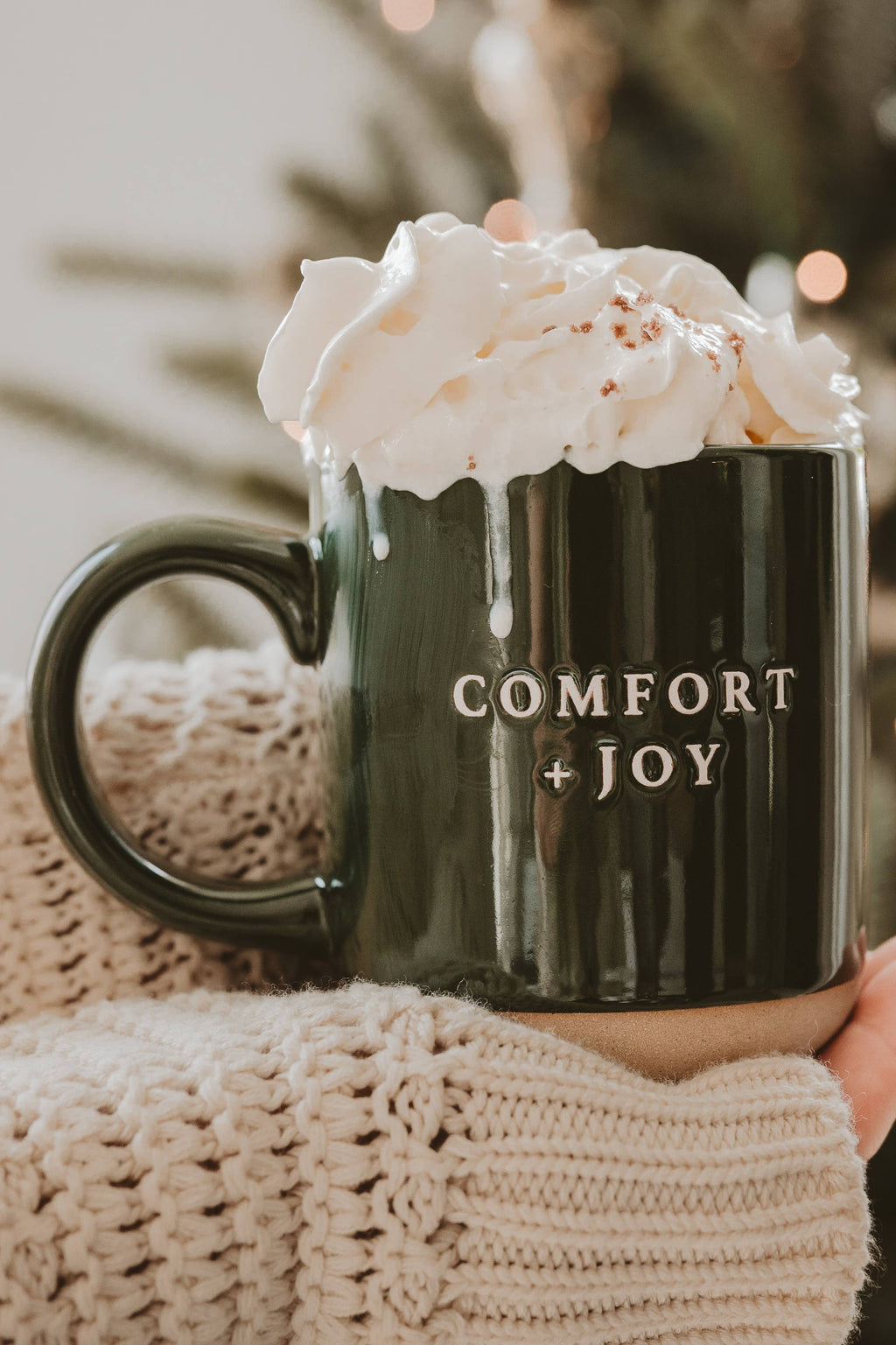 Comfort and Joy Stoneware Coffee Mug