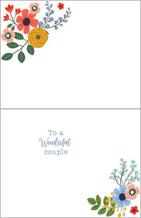 Anniversary Greeting Card - Summer Flowers