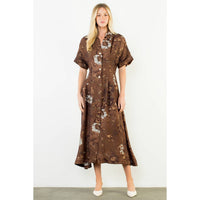 Lauren - Button Up Long Floral Dress