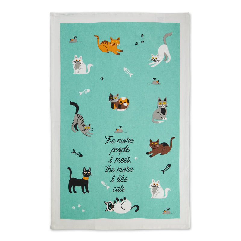 Cat Person Printed Tea Towel