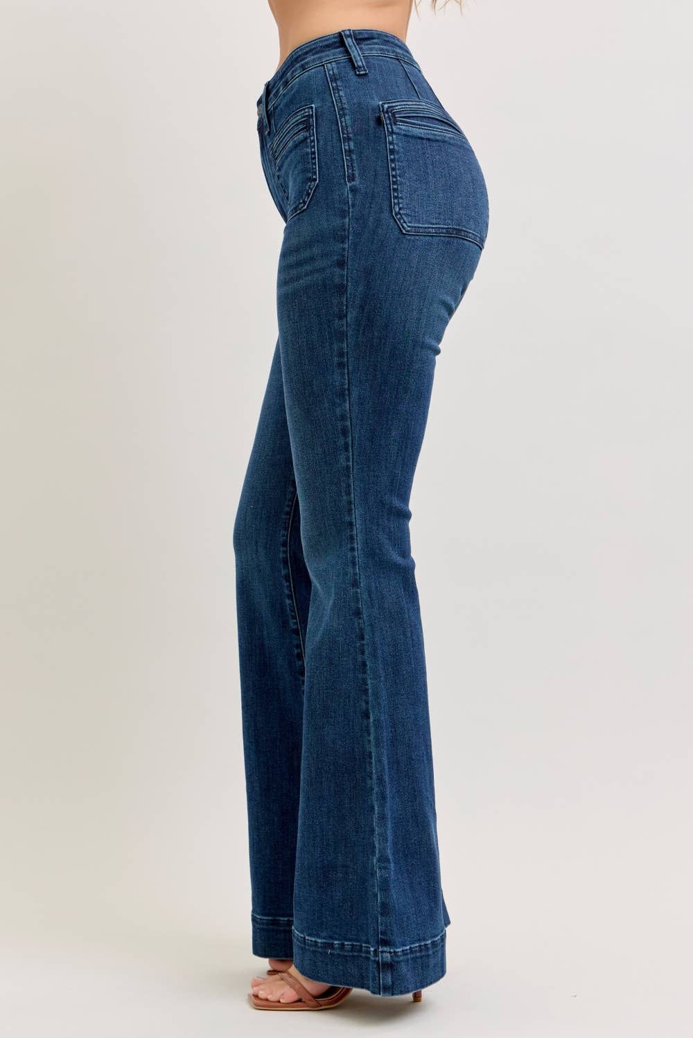 Joey - High Waist Flare w/ Vintage Pockets Jeans
