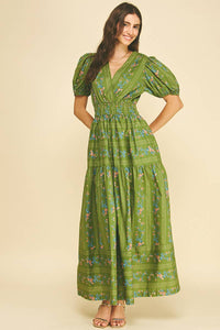 EMMA - FLORAL TIERED MAXI DRESS