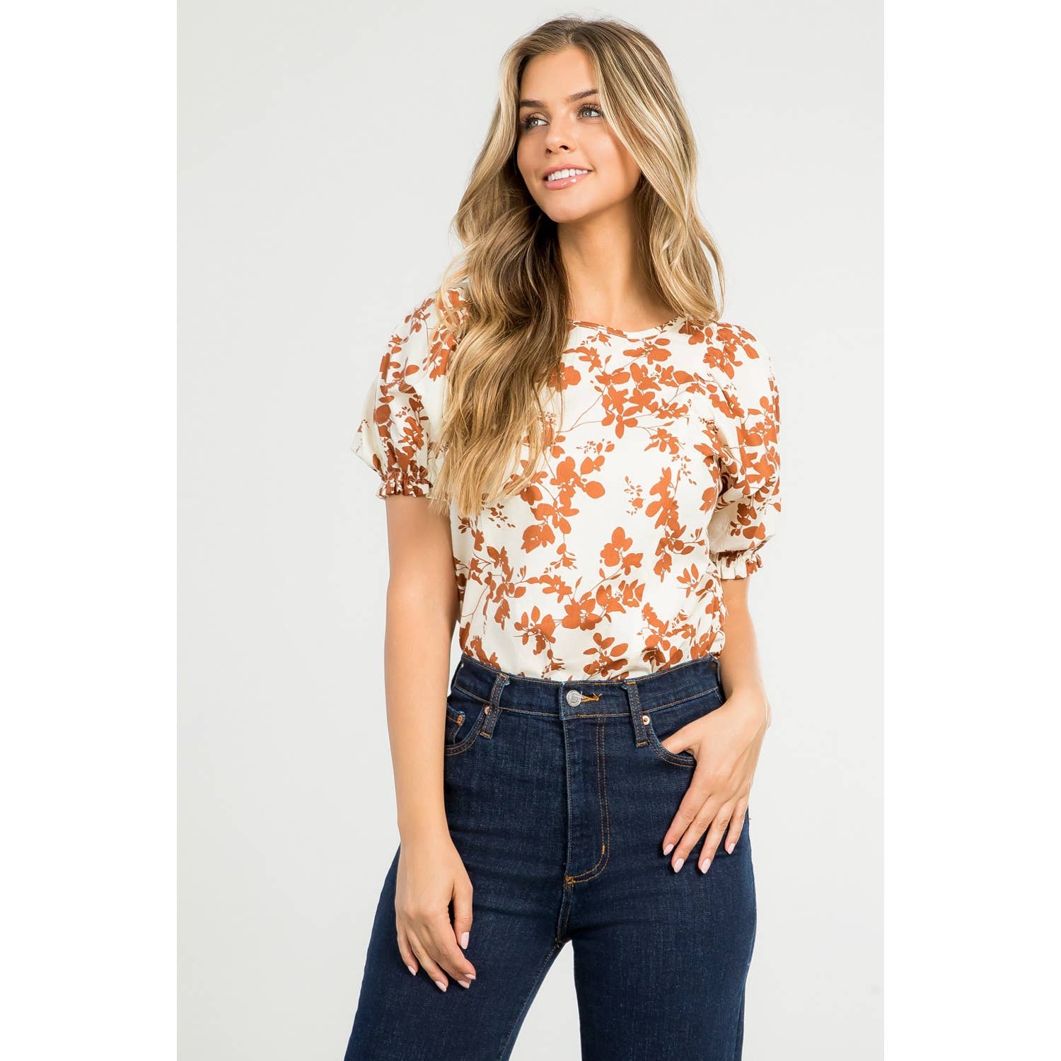 Camille -  Floral Print Top