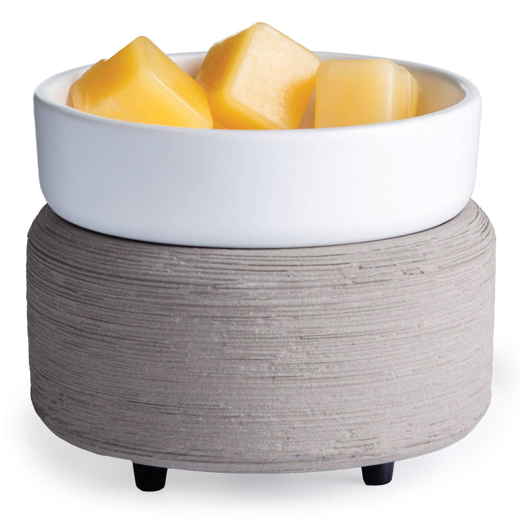 Gray Texture 2-in-1 Fragrance Warmer