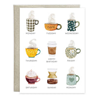 Birthday Greeting Card - Coffee Lover