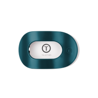 Teal With It | Medium | Flat Round Hair Clip