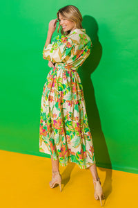 YOU KNOW ME SO WELL POPLIN MIDI SHIRT DRESS