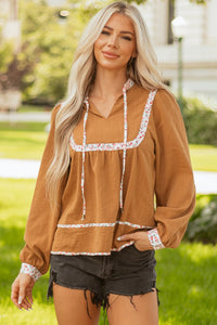 Dorothy - Straw Floral Blouse