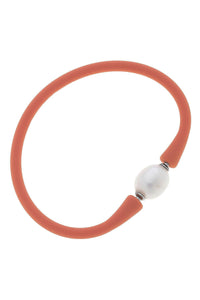 Bali Freshwater Pearl Silicone Bracelet