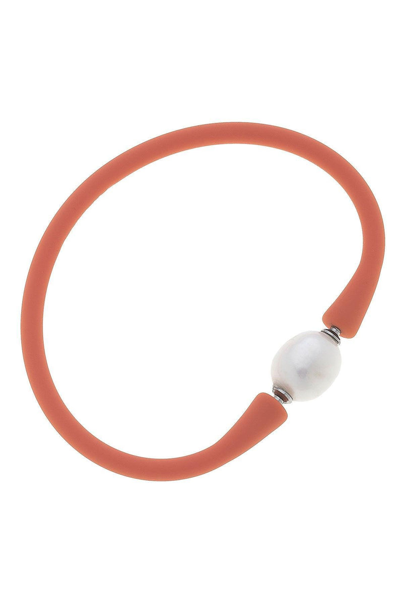Bali Freshwater Pearl Silicone Bracelet