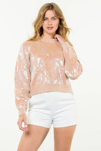 Sequin Knit Sweater