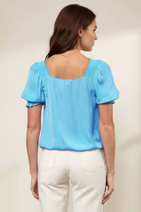 Marnie Blouse With Shoulder And Sleeve Smocking Detail
