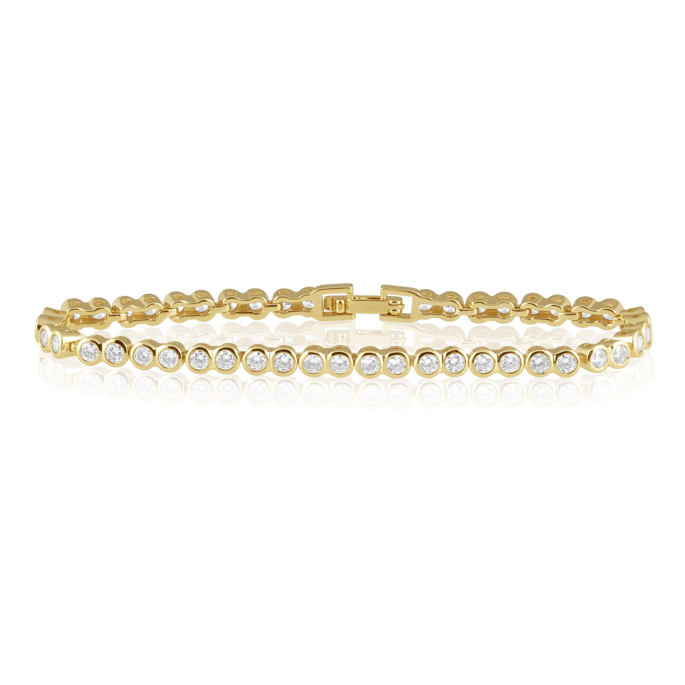 Bezel Tennis Bracelet