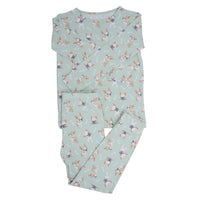 Mint Frenchie Puppy Big Kid Pajama