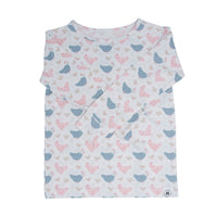 Pink Farm Hens Bamboo Big Kid Pajama