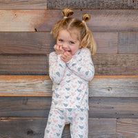 Pink Farm Hens Bamboo Big Kid Pajama