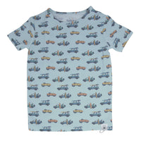 Surfing Beach Big Kid Pajama S/S