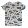 Trucks Diggers Construction Big Kid Pajama S/S