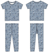 Pirate Ships Big Kid Pajama S/S