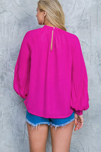MAKE NO MISTAKES WOVEN TOP