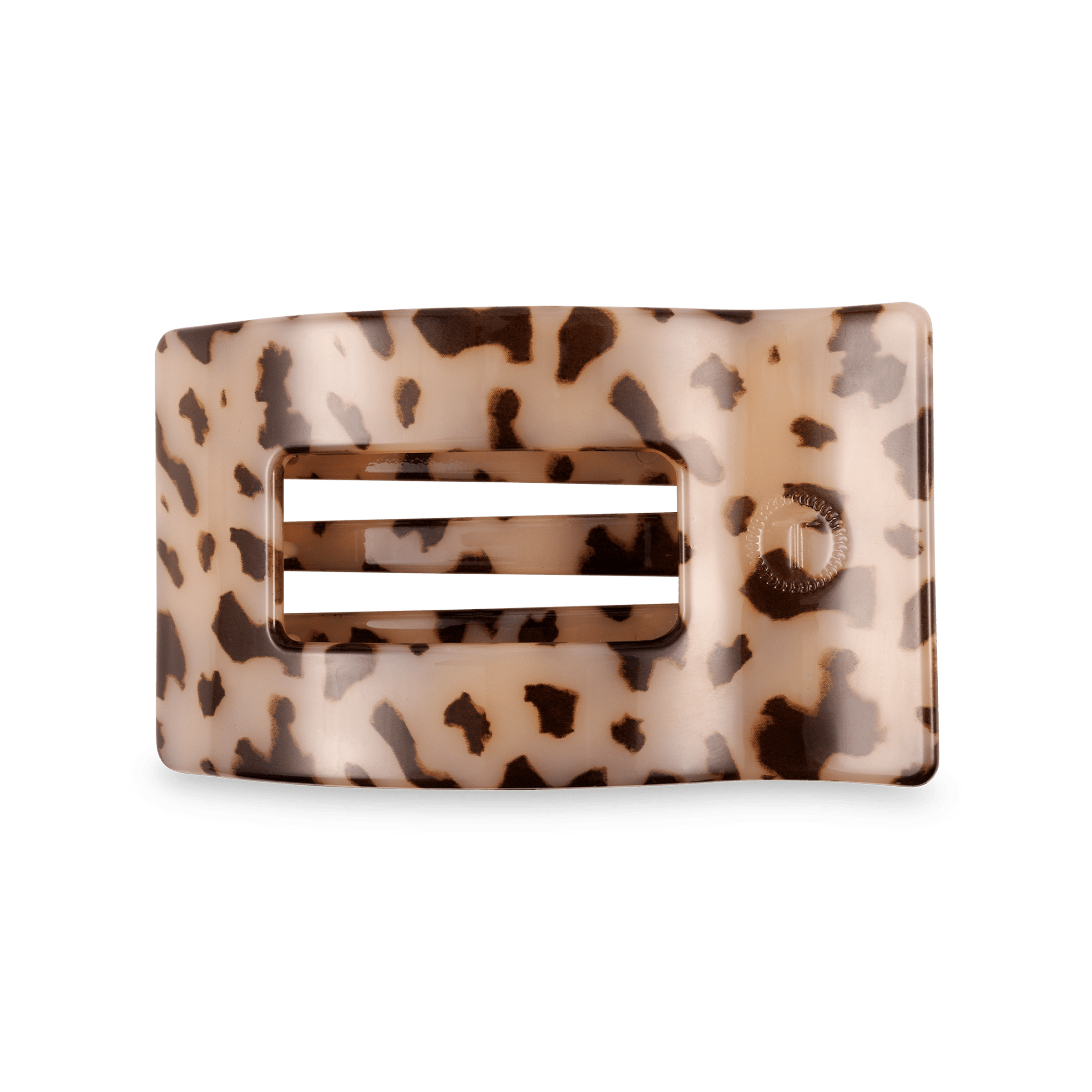 Blonde Tortoise Medium Flat Rectangle Hair Clip