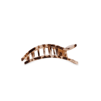 Blonde Tortoise Small Flat Rectangle Hair Clip