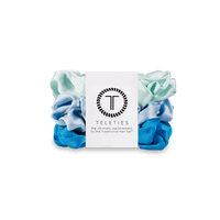 Blue My Mind Small Silk Scrunchies