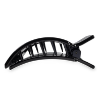 Jet Black | Large | Flat Square Hair Clip