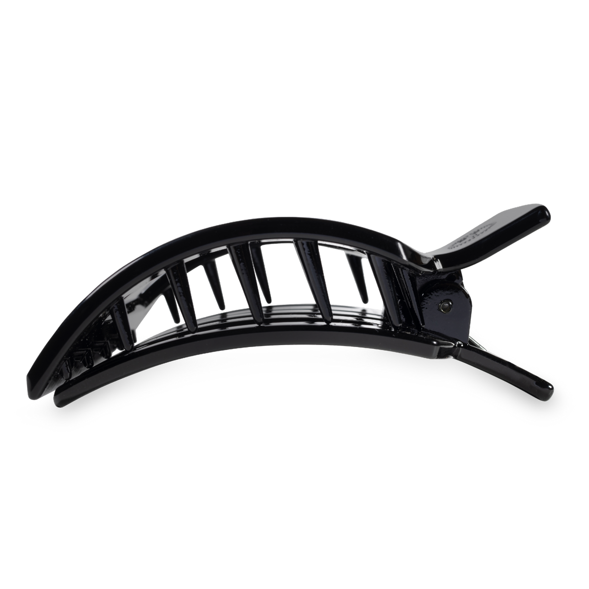 Jet Black | Large | Flat Square Hair Clip
