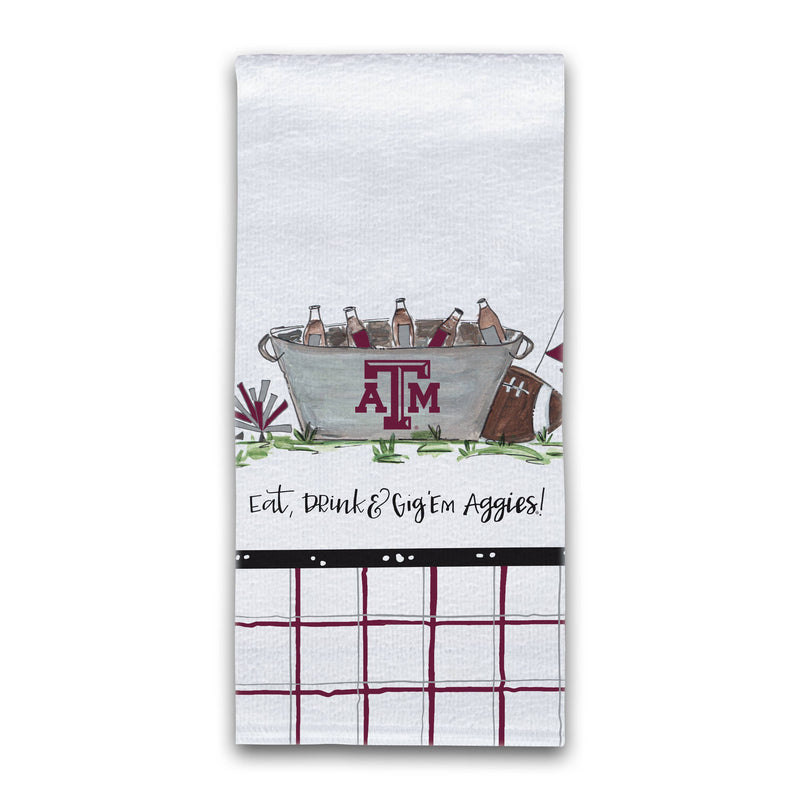 TX A&M Eat, Drink Handtowel